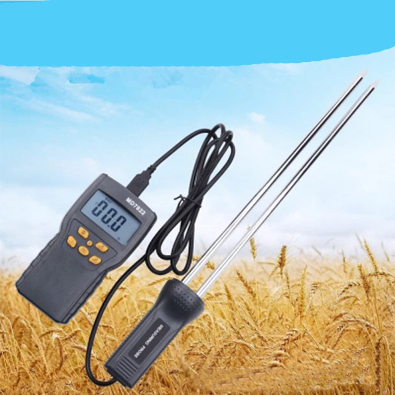 

Digital Grain Moisture Meter Humidity Tester LCD Display Contains Wheat Corn Rice Test Hygrometer With Measurement Probe