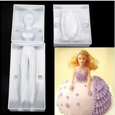 

The Women Lady Mannequin Baking Mold Fondant Cake Mold Sugar Arts Fimo Clay DIY Cake Mold Doll Cake Mold A319