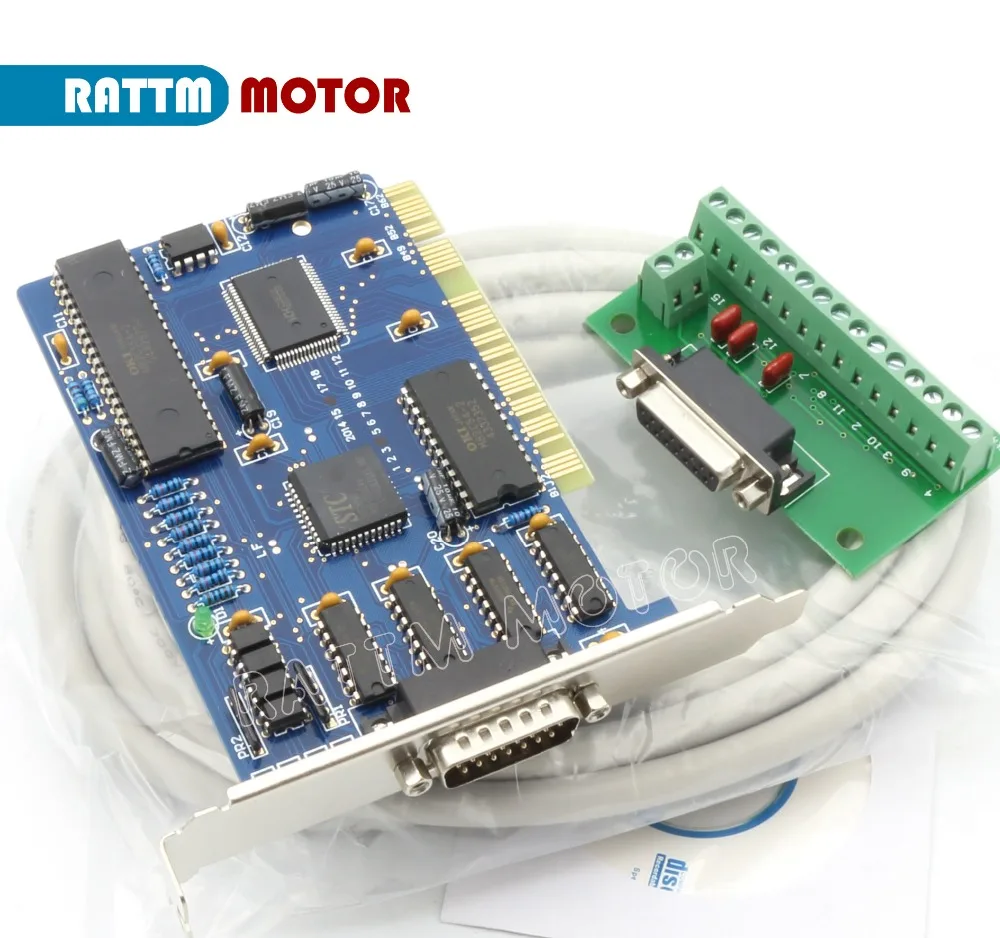 Nc Studio Pci Motion Ncstudio 3 Axis Controller Card Set For Cnc Router Engraving Milling Machine Interface Adapter Breakout Nc Studio 3 Axis Pcimotion Control Card Aliexpress