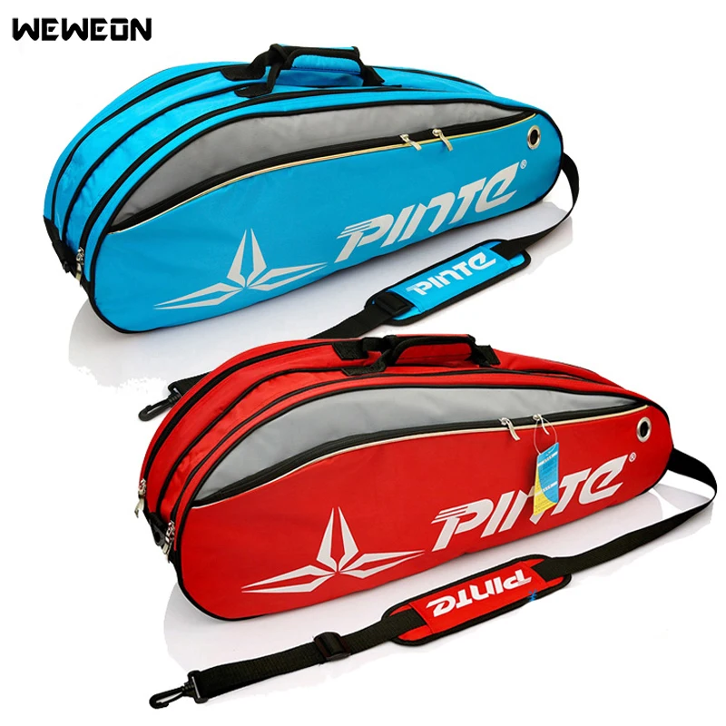 

6-sticks Badminton Bag Racket Tennis Bags Double-deck Design for shoes Sport Accessories Cross-jacquard Raquette Pack Exercise