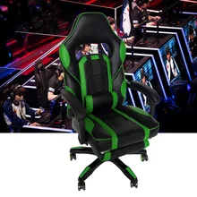 Игровое кресло с высокой спинкой В гоночном стиле, регулируемое вращающееся игровое кресло для ПК, офисное настольное кресло