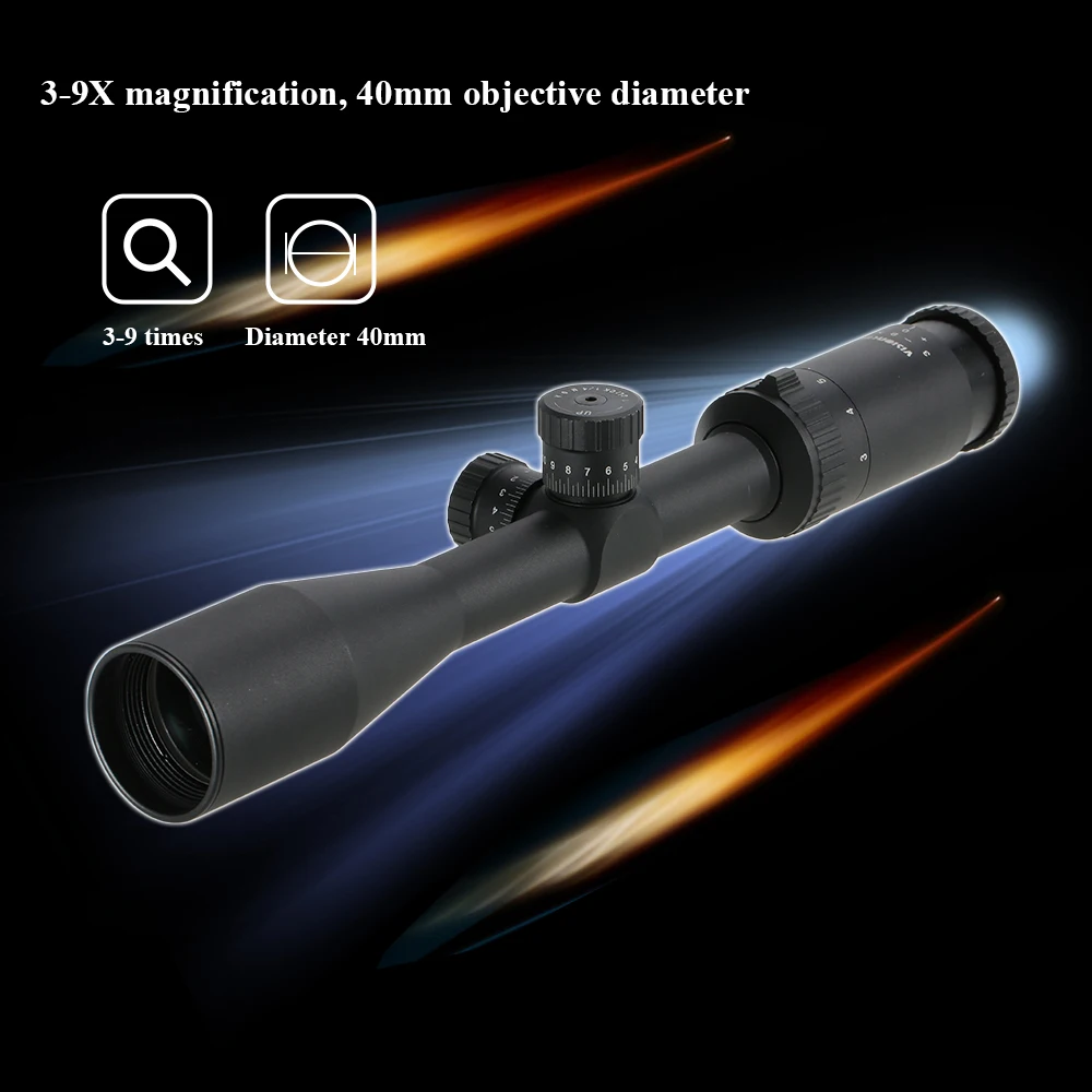 Visionking 3-9X40 Riflescope тактический Водонепроницаемый Fogproof противоударный Mil-Dot Сетка Riflescope охотничий оптический прицел телескоп