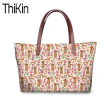 THIKIN Для женщин милая собака vizsla сумка с принтом женские большие сумки с верхней ручкой для женщин модная сумка на плечо сумка-тоут сумки для девочек книжные сумки