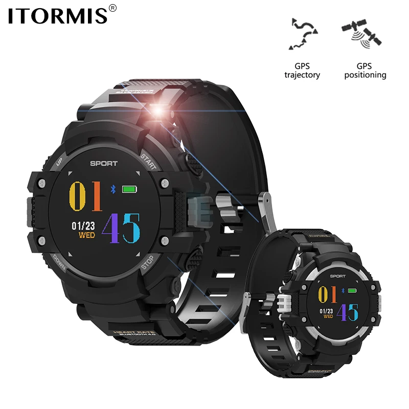 

ITORMIS Bluetooth GPS Smart Watch SmartWatch Sport Watch with Heart Rate Tracker Pedometer Altimeter Barometer Compass for Men