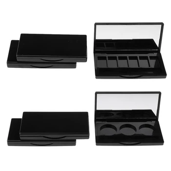 

MagiDeal 3pcs Empty Makeup Case w/ Mirror for DIY Eyeshadow Blusher Eyebrow Pressed Powder