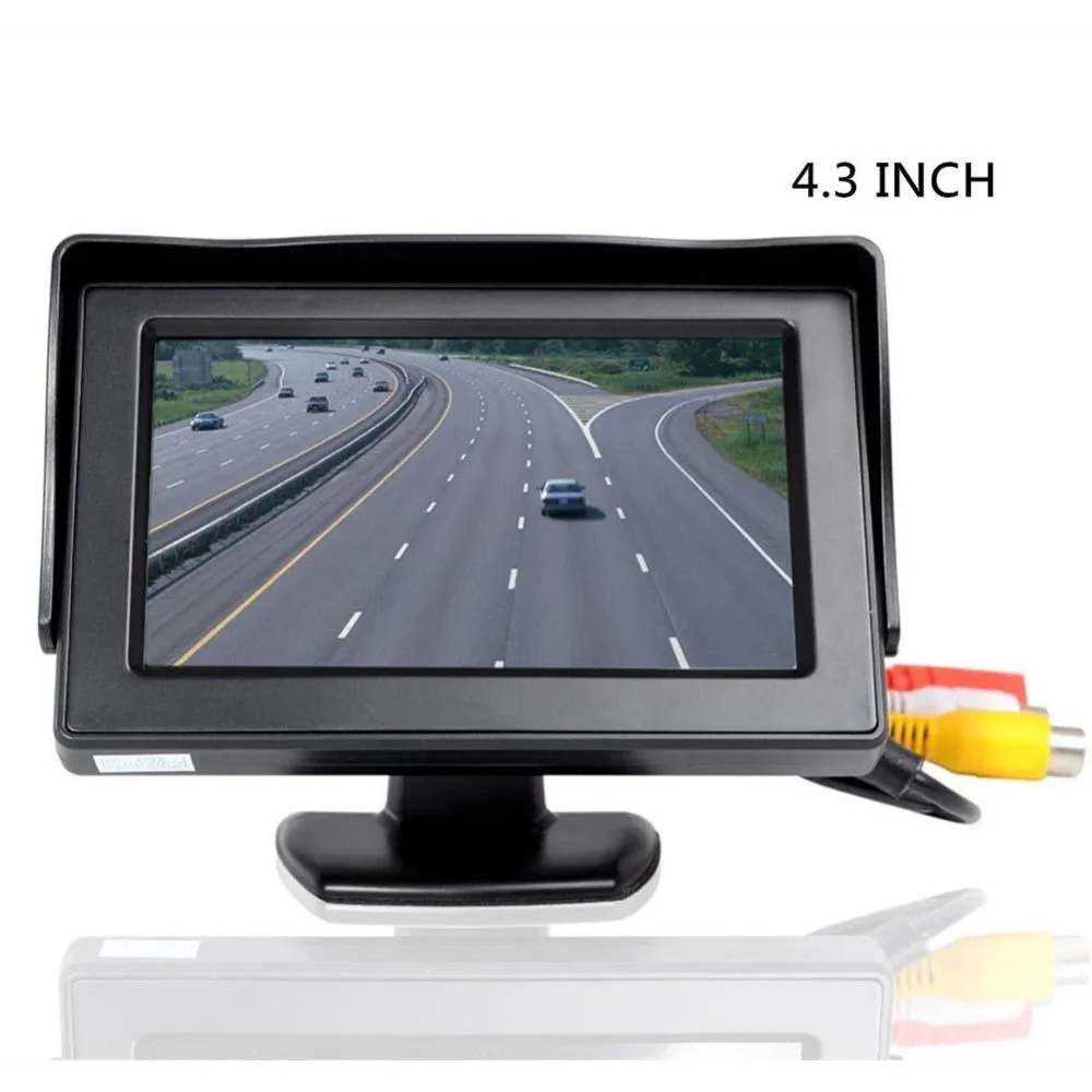 

4.3 inch Car Monitor for Rear View Camera Auto Parking Backup Reverse Monitor HD 480x234 TFT LCD Screen High Quality In Stock