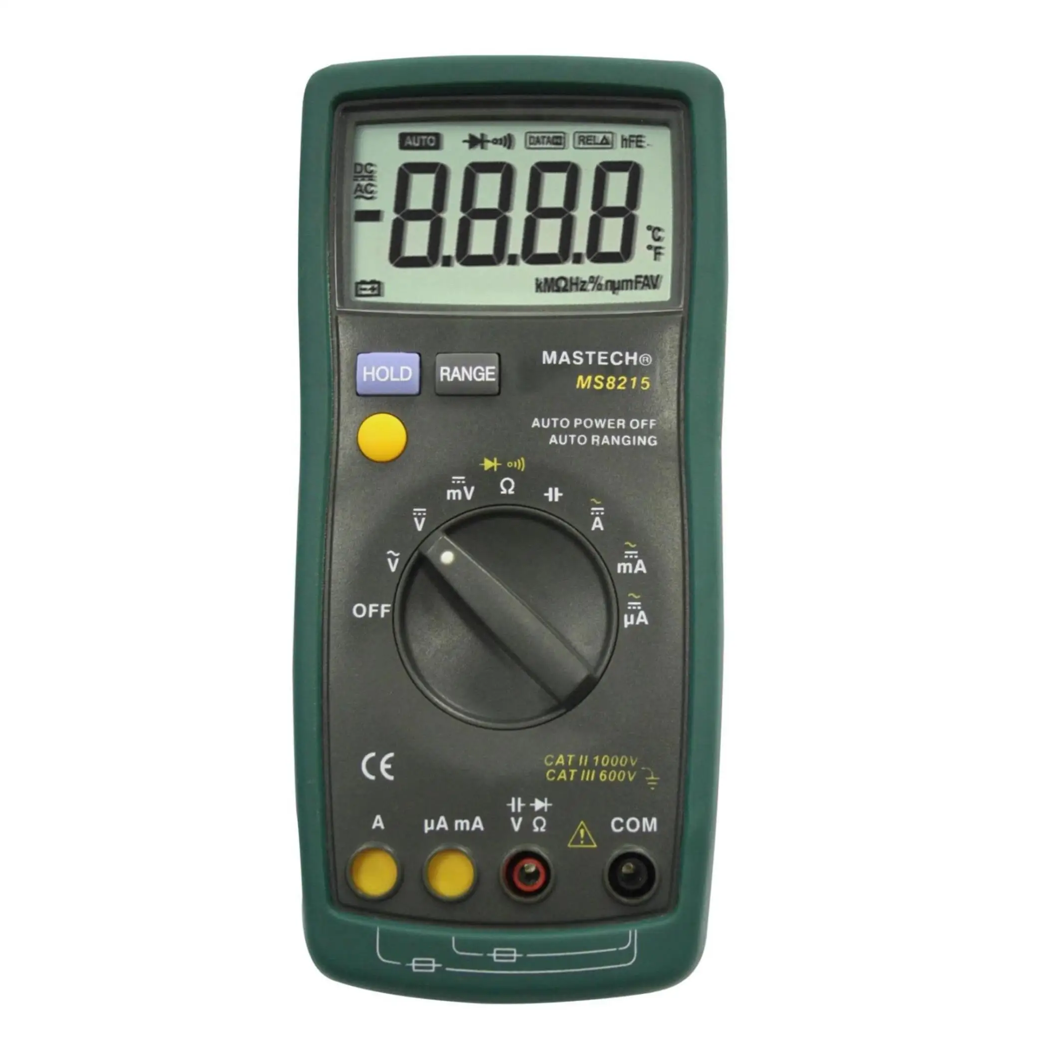 

MASTECH MS8215 Digital Multimeter AC/DC Voltage Current Frequency Capacitance Resistance Tester Detector
