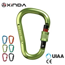 

Xinda Professional Safety Rock Climbing Carabiner 24kN Aluminum Alloy High Strength Camping Bent Pole Lock Outdoor Equipment