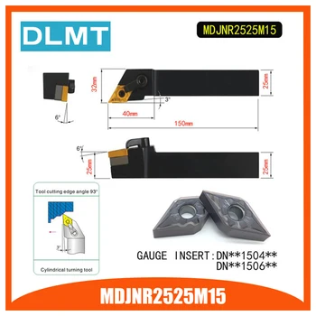 

MDJNR2525M15 93 Degree External Turning Lathe Bar Tool Holder For DNMG150404 DNMG150408 Used on CNC Lathe Machine