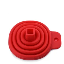 Мини складная телескопическая длинная шея Воронка переносные, складные, силиконовые бытовые жидкости портативная Воронка Кухня аксессуары