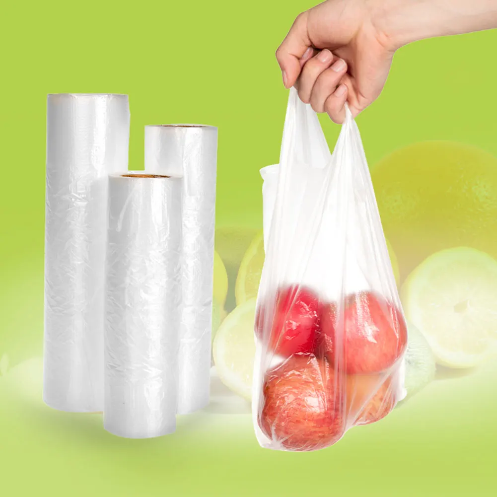 Производство рулон сверхмощный Овощной пищевой пластиковый мешок морозильник прозрачные пакеты для хранения еды ручной работы