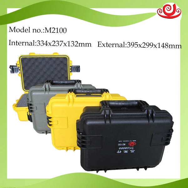 

waterproof tool case toolbox suitcase Impact resistant sealed protective camera case camera case with pre-cut foam lining 2100