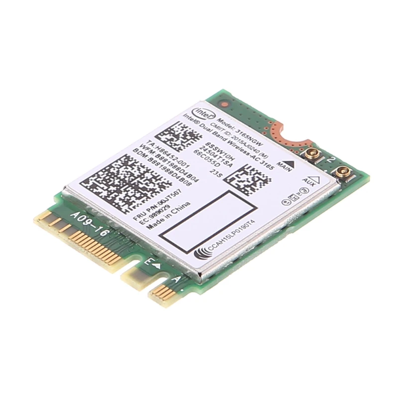 Intel Dual Band Bluetooth Wireless AC 3165 BT4.0 2 4G/5G 433M NGFF NGW сетевая карта|Сетевые карты| |
