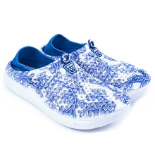 Летняя непромокаемая обувь женские пляжные сандалии больших размеров женские пляжные шлепанцы с вырезами и цветами Уличная обувь