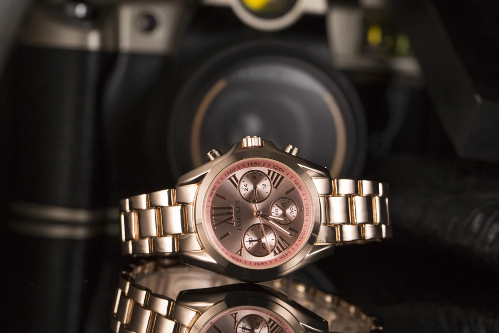 JAMEKER, розовое золото, кварцевые часы для женщин, лучший бренд, Роскошные, известные женские часы, наручные часы,, Классические наручные часы, relogio feminino