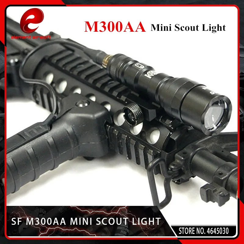 Element Airsoft M300AA мини 200LM тактический фонарь Скаут свет алюминиевый Портативный
