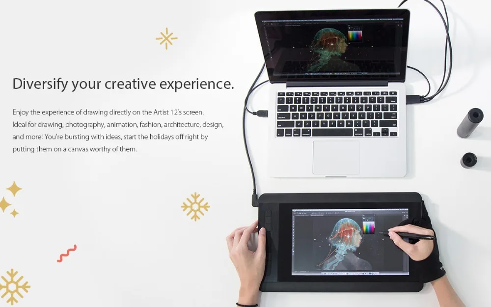Artist 12 Christmas painting monitor (4)