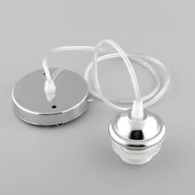 Хромированная потолочная роза подвеска E27 винт офисная лампа держатель прочный разъем