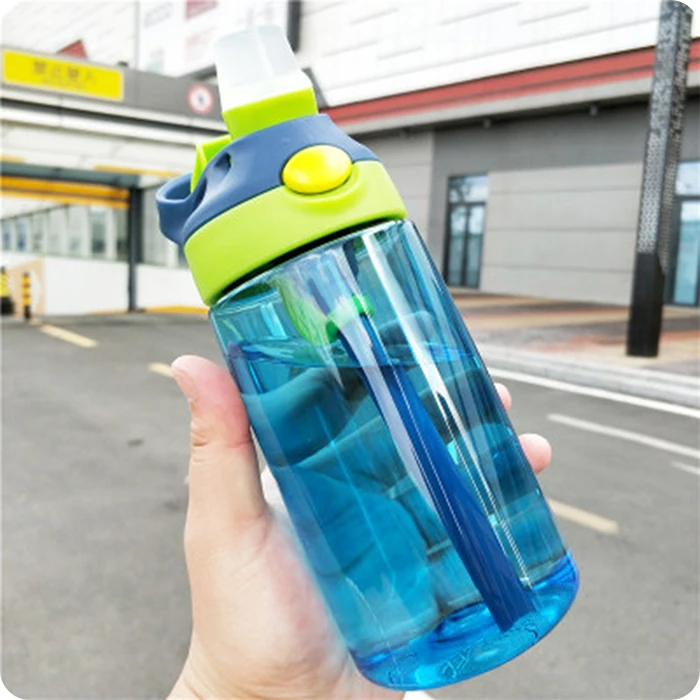 Plastic water bottle With Straw (13)