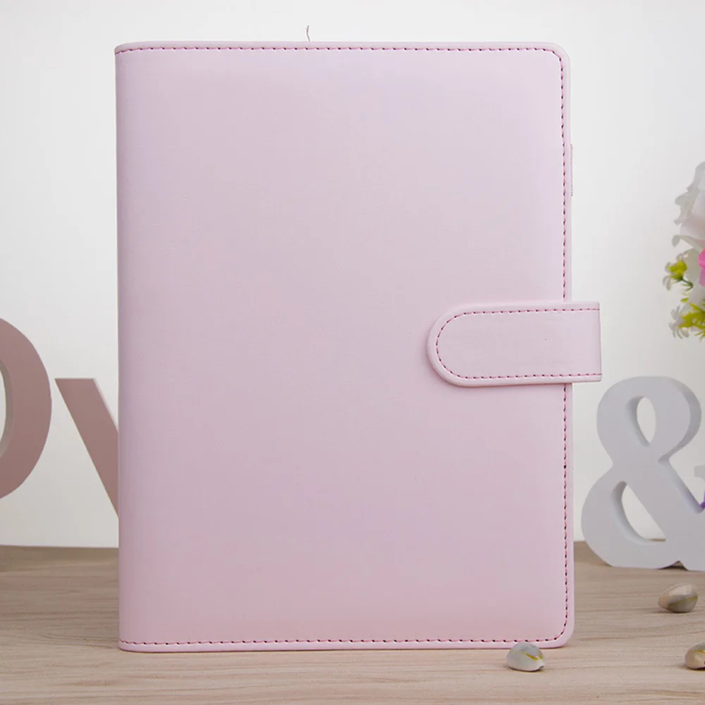 Гибкий и удобный мягкий и прочный A5 A6 кожаная тетрадь Macaron binder magazine agenda plan cover