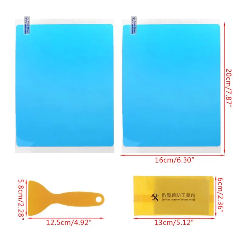 2 Pcs Vehicle Car Side Window Protective Film Anti Fog Membrane Anti-glare Waterproof Rainproof Car Sticker Protector