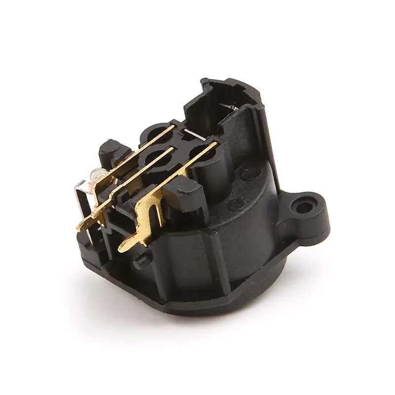 

2pcs 3-Pole XLR Female Jack Panel Mount Chassis Socket Connector For Mic Guitar