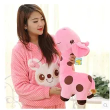 Около 50 см милая плюшевая игрушка жираф мультфильм цветная кукла "Жираф", подушка, много цветов выбор, рождественский подарок b4555