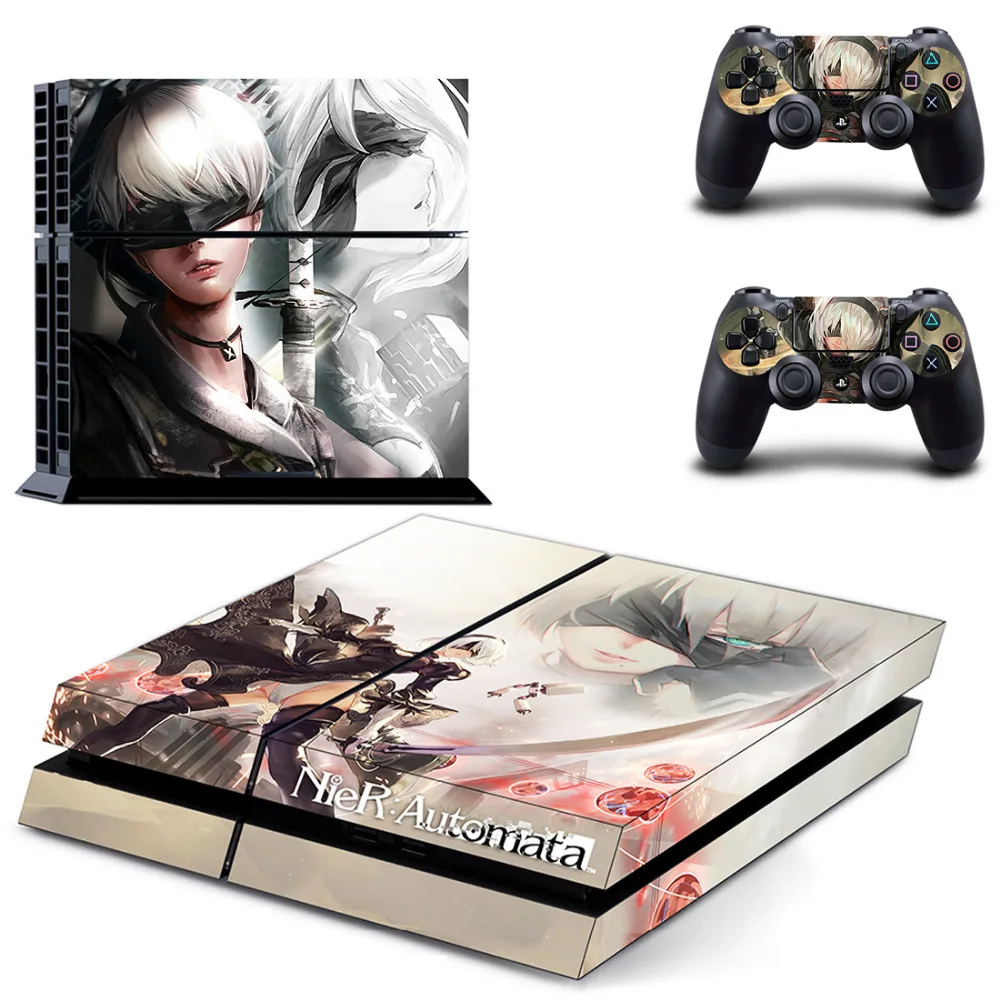 Игра NieR Automata PS4 кожи наклейка для sony playstation 4 консоли и 2 контроллеров PS4 кожи Стикеры винил