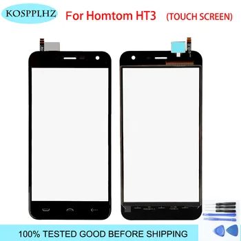 

original 5 inch front outer glass For homtom ht3 pro Touch Screen Touch Panel Lens Replacement for homtom ht 3 +tools