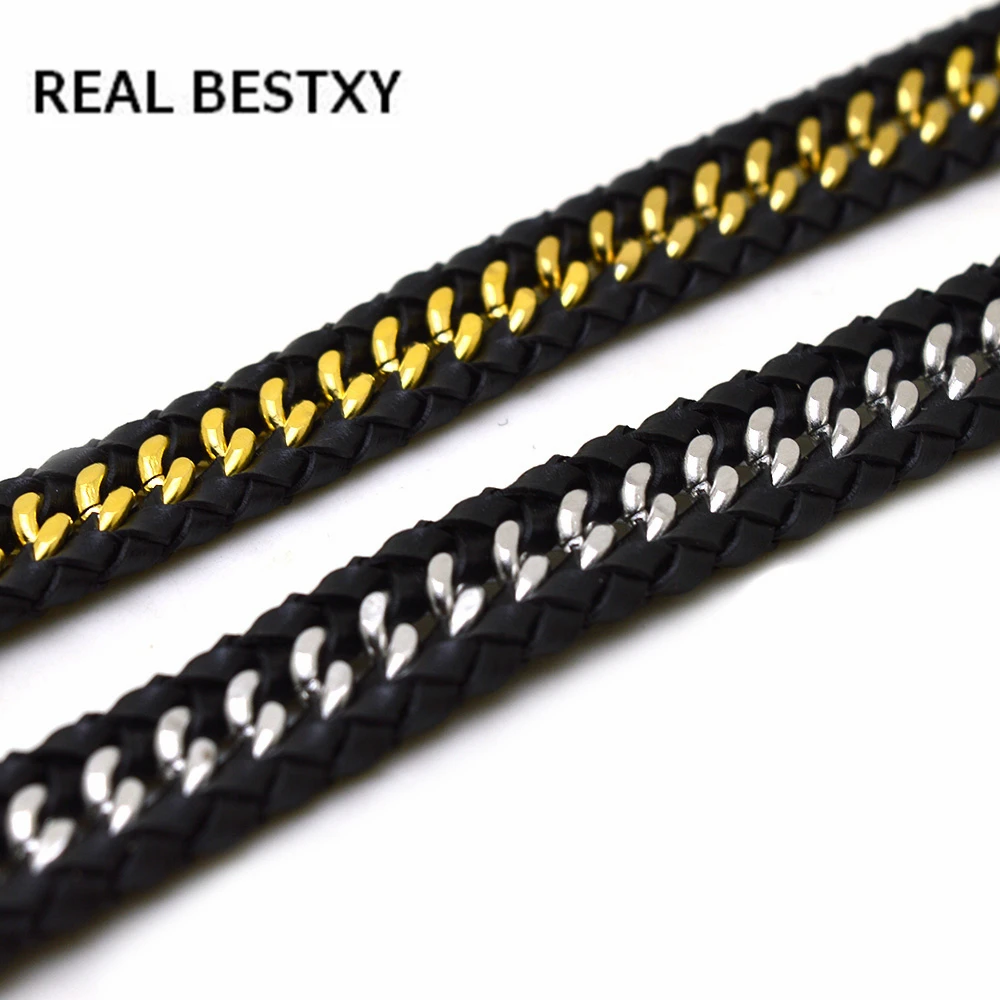 Buy REAL BESTXY Braided Leather Bangle Cord Bracelet