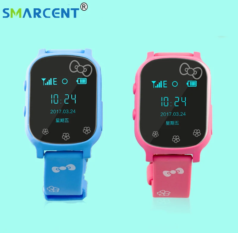 2018 Smart gps uhr T58 GPS kind baby telefon uhr kinder kinder gps sos persönliche tracker locator