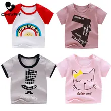 Chivry Summer Kids Boys T Shirt Cute Cartoon Print Short Sleeve Baby Girls T-shirts 100% Cotton Children T-shirt O-neck Tops Tee Chivry Summer Kids Boys T Shirt Cute Cartoon Print Short Sleeve Baby Girls T-shirts 100% Cotton Children T-shirt O-neck Tops Tee