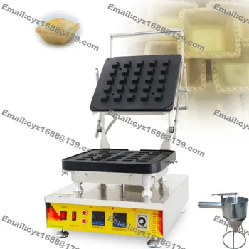 

Free Shipping Commercial Nonstick 110v 220v Electric 25pcs Mini Square Cheese Tart Shell Baker Maker Machine w/ Batter Dispenser