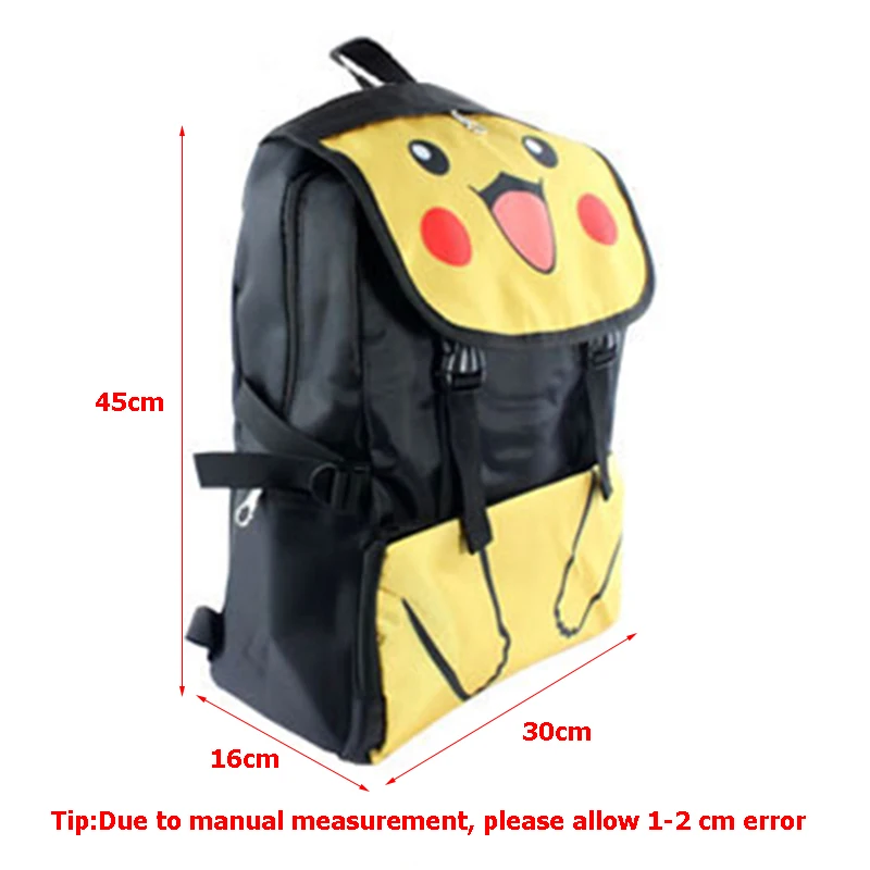 Pokemon Children Backpack Pocket Monster Boys Girls Schoolbag Anime Pikachu Nylon Waterproof Laptop Shoulder Bags Mochila BP0176 (11)