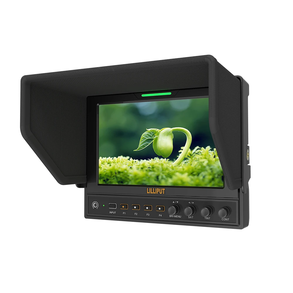 LILLIPUT 662/S " светодиодный ips HD накамерный полевой 3G-SDI монитор с HDMI YPbPr RGB AV IN OUT Cross конвертер 1280*800 металлический корпус