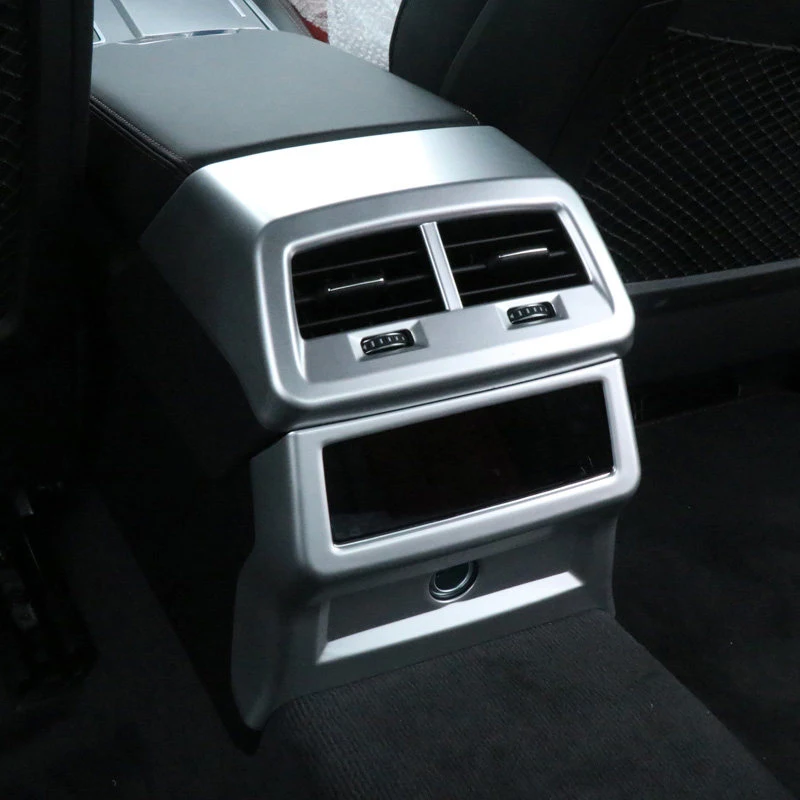 

For Audi A6 C8 2019 Rear Armrest Box A/C Air Outlet Vent Frame Cover Trim Car Styling