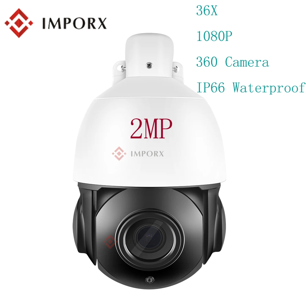 IMPORX наружная P2P CCTV камера 1080P IP HD 36X Zoom 70M IR PTZ ночного видения наблюдения 360