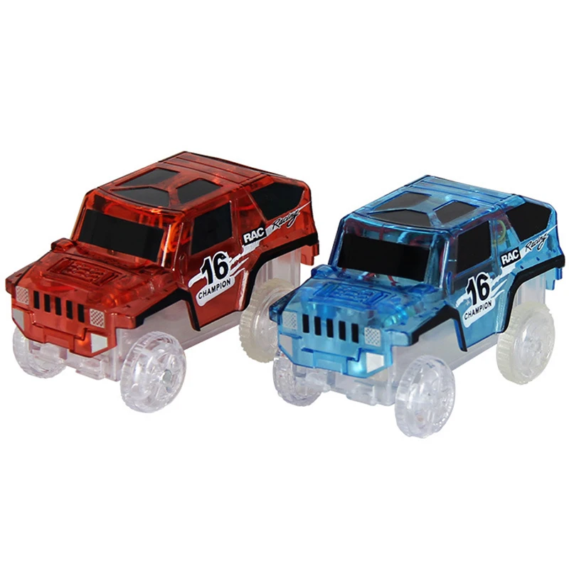 

Electronics Car Flashing Lights Magic Glow Tracks Car LED Lights Glowing Track Gift For Children Color Random