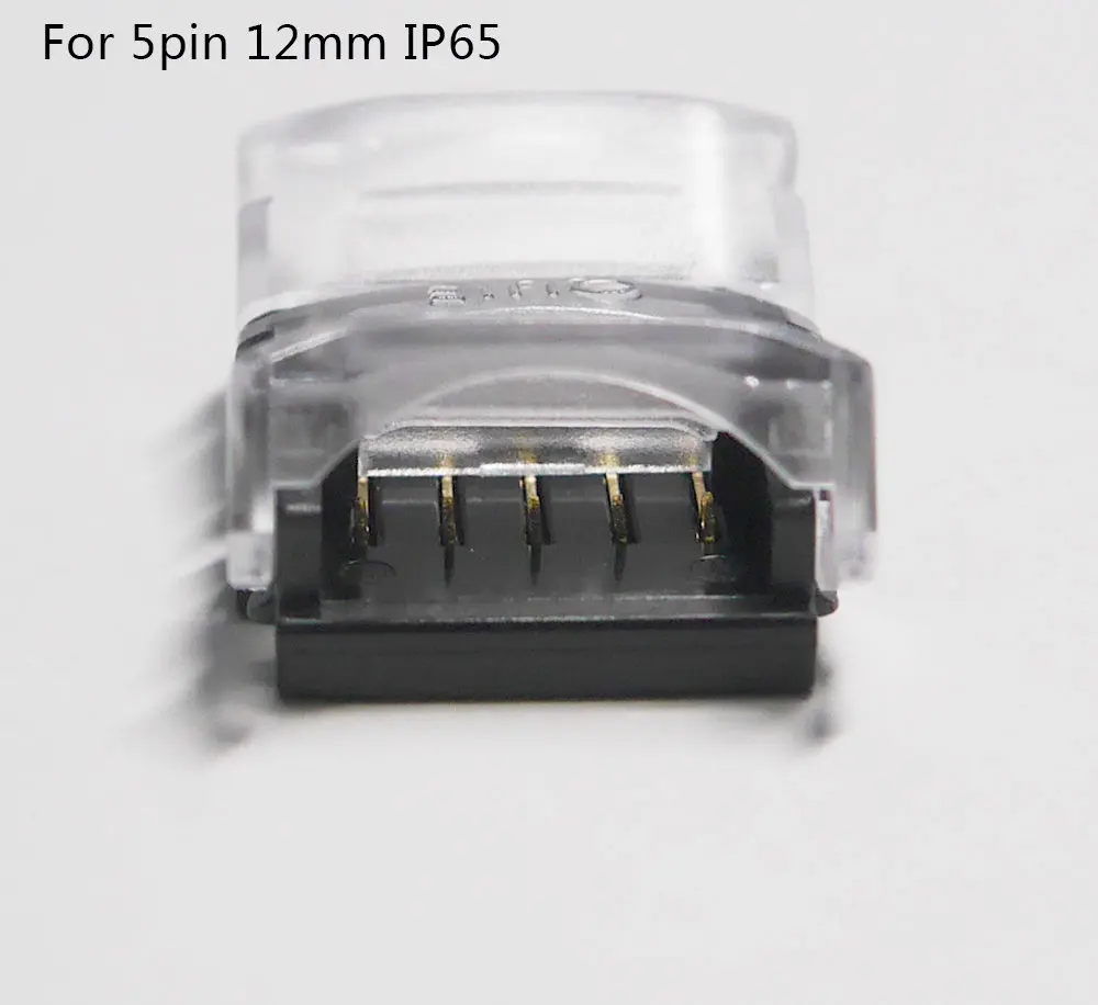 5 шт./лот 2pin 3pin 4pin 5pin Светодиодные ленты Разъем для 3528 5050 Светодиодные ленты для провода/ленты соединения Применение терминалы - Цвет: 5pin 12mm for IP65