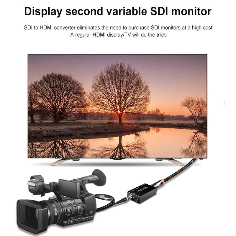 Новое поступление преобразователь Аудио Видео SDI в HDMI адаптер BNC HD 3G для монитора