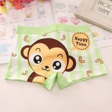 12 шт./лот нижнее белье детская натуральный хлопок шорты трусы удобные трусы боксеры для мальчиков милый мультфильм боксеры