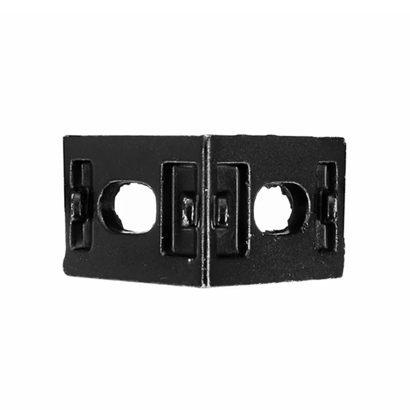 1 шт. черный угловой кронштейн из алюминиевого сплава Угловой шарнир для 2020
