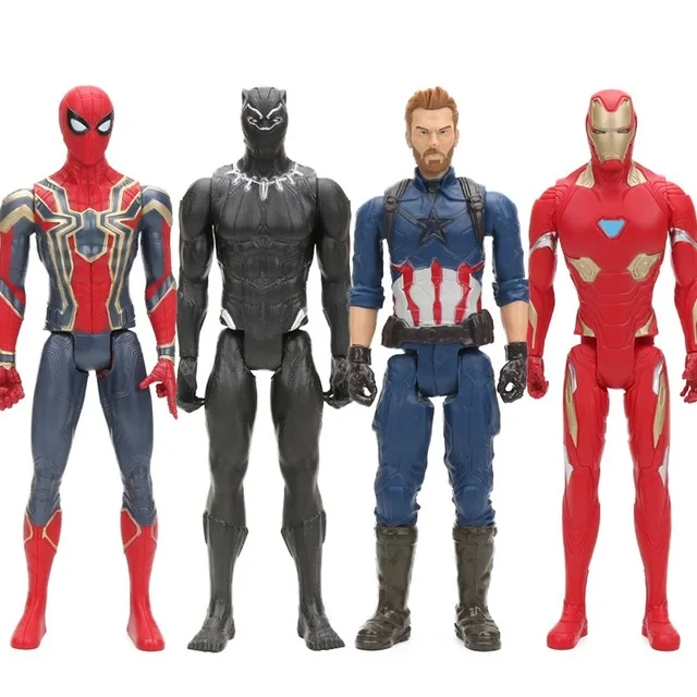 

30CM The Avengers Superhero Figure Iron Spider Captain America Black Panther Iron man Collectible Model Dolls Marvel Toys