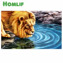Bordado Диаманте Лев панда алмазная живопись на заказ алмазная живопись eigen foto Полный бриллиантовый рисунок Рождество карты