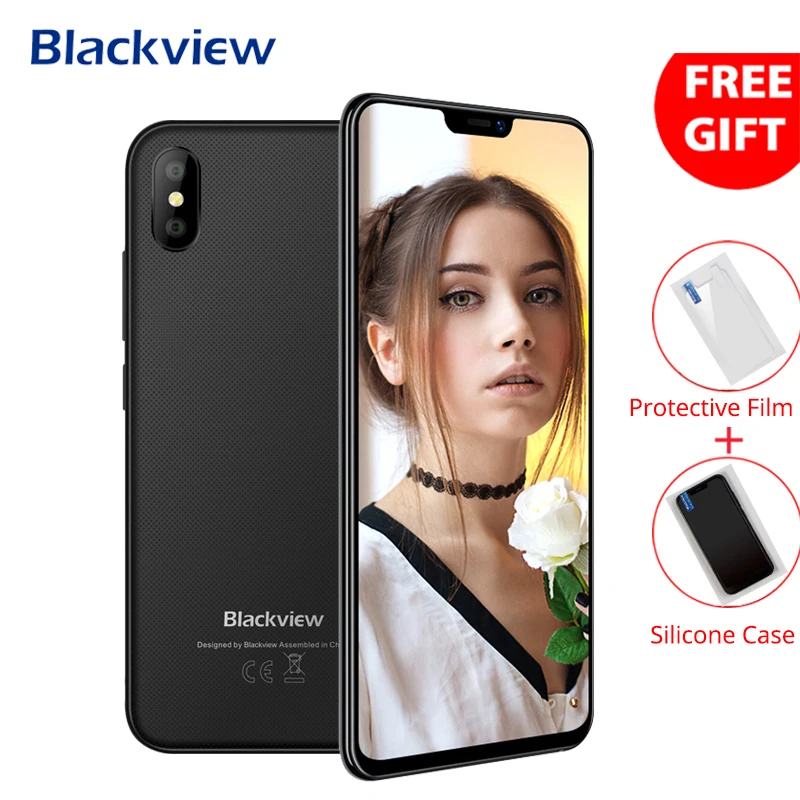 Blackview A30, 3G, две sim-карты, смартфон, 5,5 дюймов, Android 8,1, 19:9, полный экран, лицо ID, мобильный телефон, 2+ 16, четырехъядерный телефон, 2500 мАч