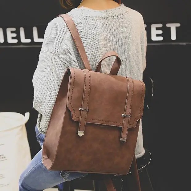 

Fashion Women Backpack 2018 New PU Leather Women Backpack Designers Brand for Teenage Girl High Quality Travel Books Rucksack