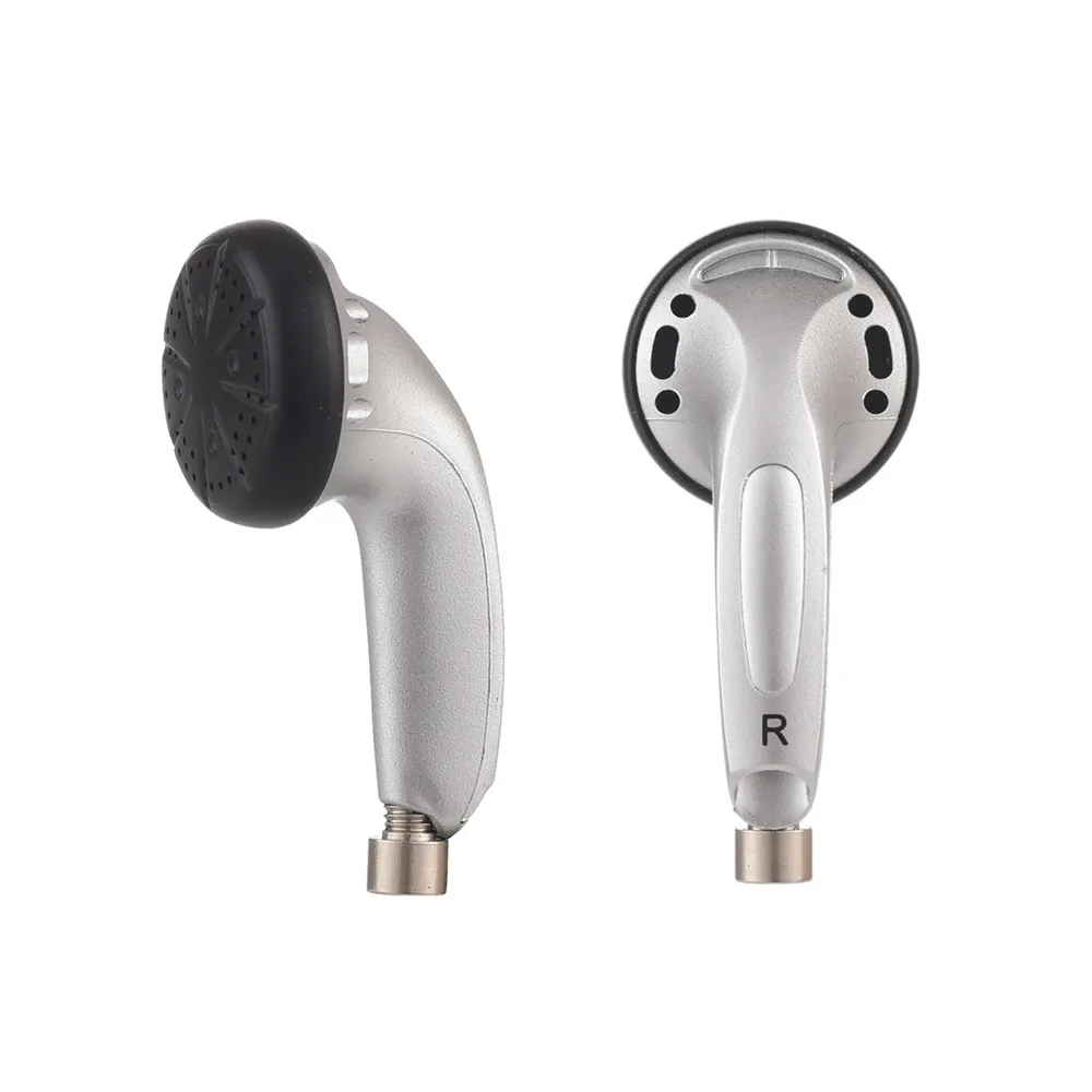 FENGRU DIY EMX500 Lite наушники с плоской головкой DIY наушники HiFi бас наушники DJ наушники тяжелый бас качество звука MMCX интерфейс MX500 - Цвет: Silver No Cable