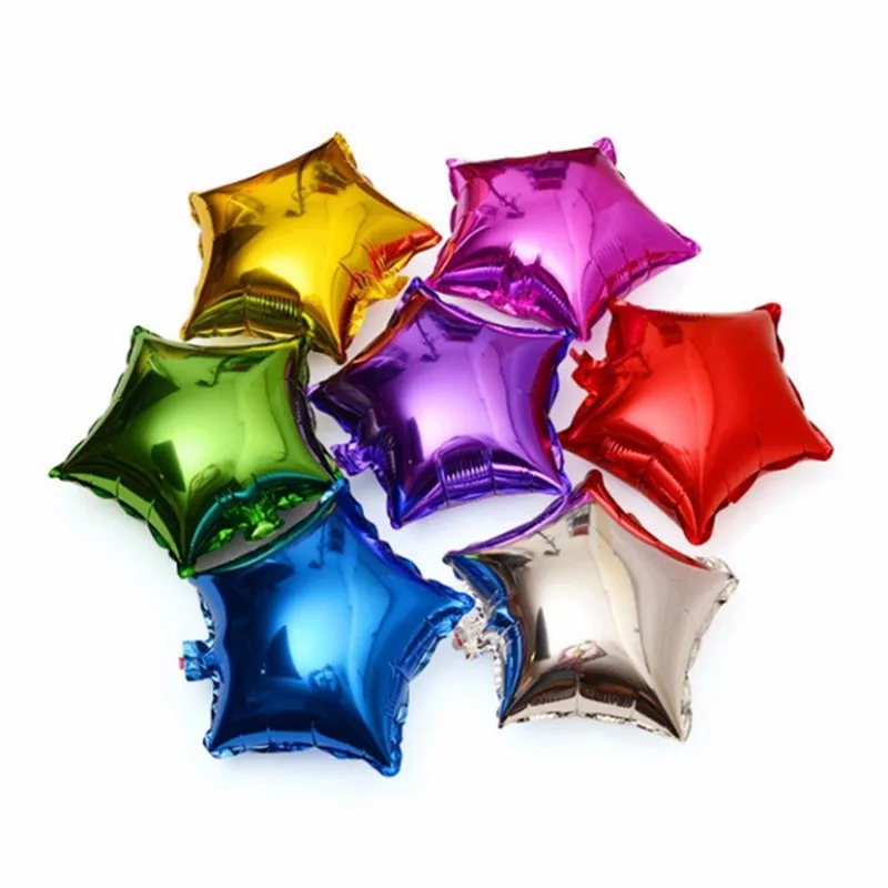 KUWANLE 1 шт. 45*45 см воздушный шар в виде звезды и сердца надувной Гелиевый для свадьбы
