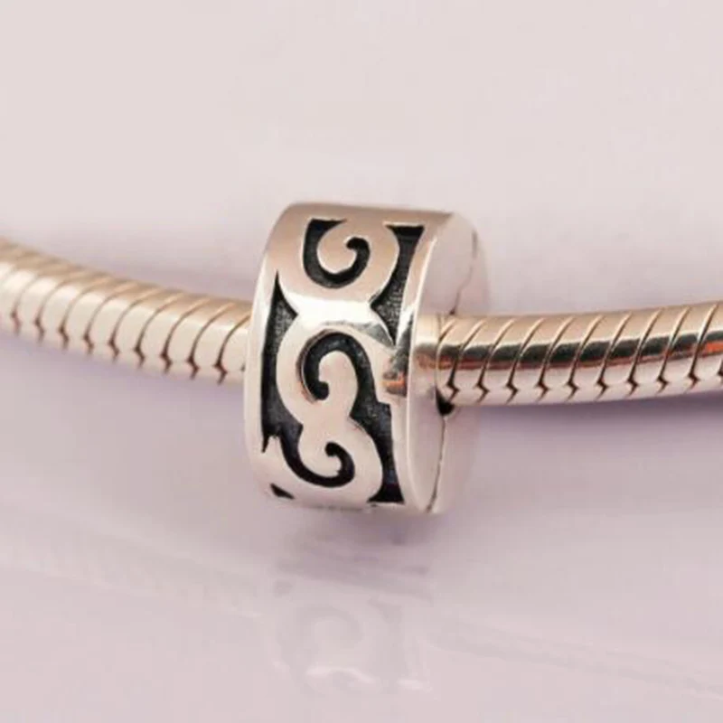 Promotional 100 925 sterling silver jewelry making round clip fit