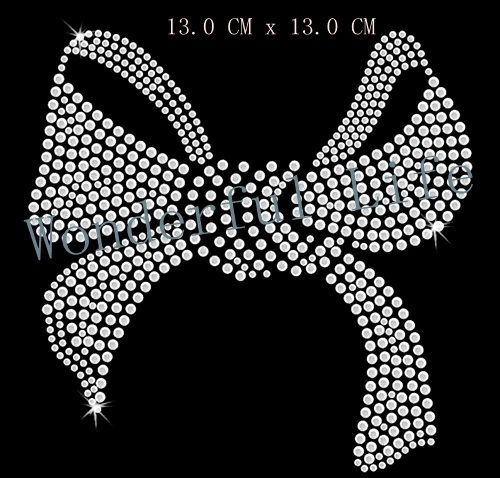 A quality Wonderful Life butterfly knot for kids Rhinestone Diamante Transfer Iron On Hotfix Gem TShirt Motif Crystal | Дом и сад